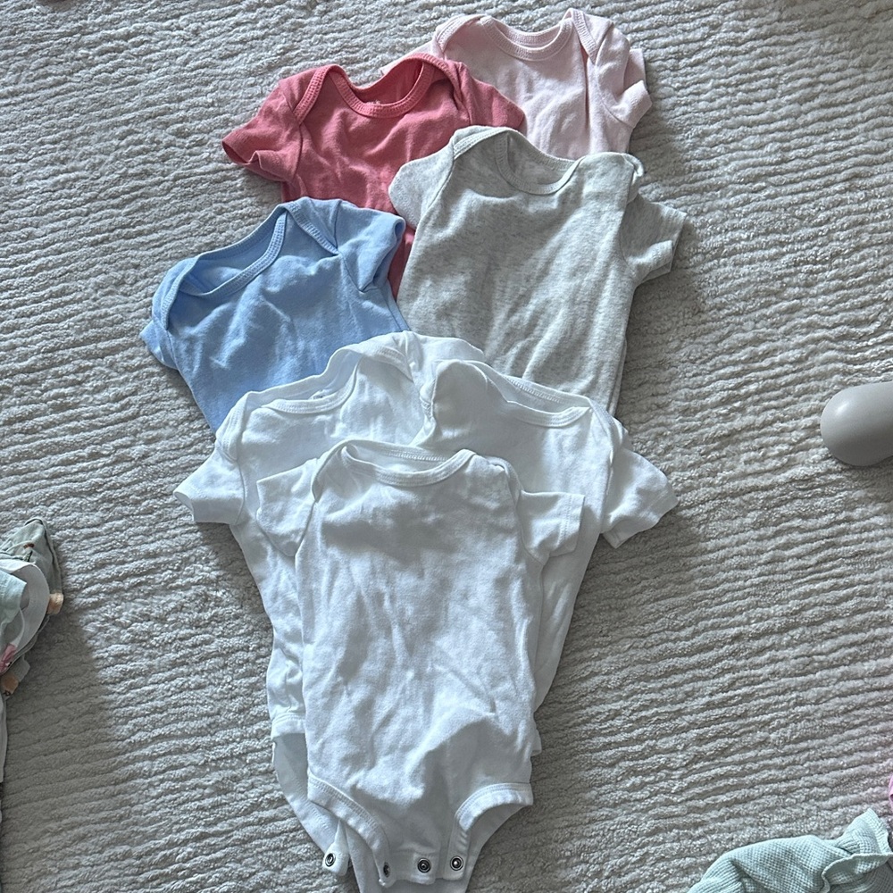 Carters 3M Assorted Color One Pieces Set of 7